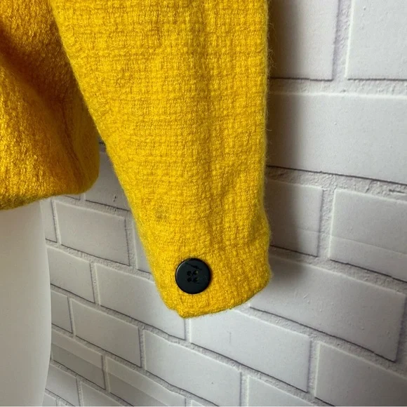 Jones New York 100% Wool Double-Breasted Blazer - Yellow - Women's Size 6 - Picture 8 of 10